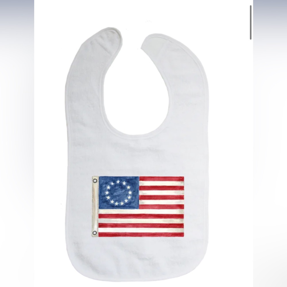 Baby bibs.  American Flag